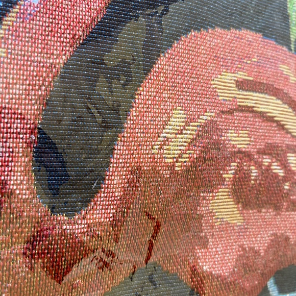 Flamingo Tropical Paradise Canvas Tote Bag - Picture 11 of 12